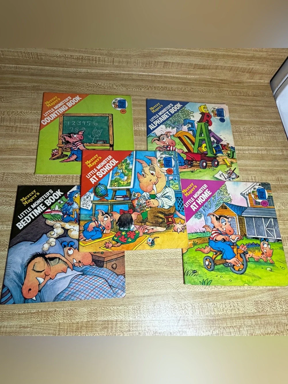 Vintage 1978 Little Monsters lot of 5 kids books Mercer Meyer books learning